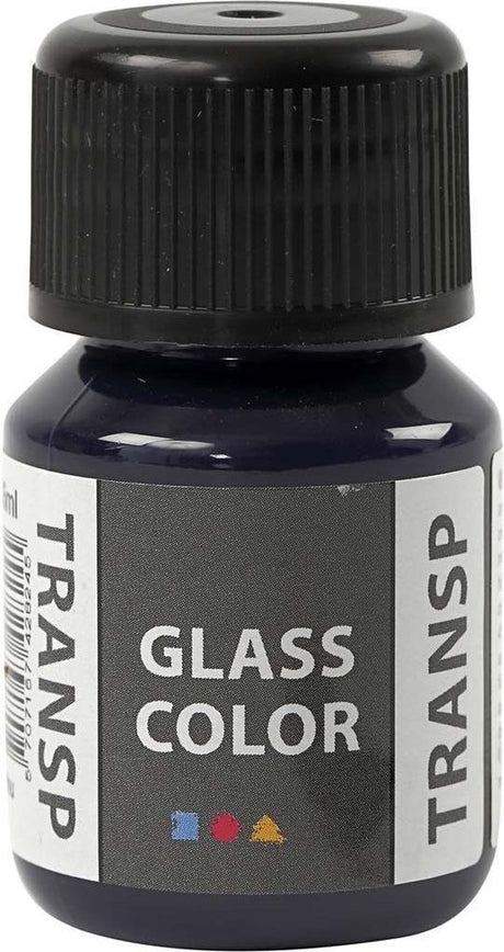 Creativ Company Glass Farbe Transparent Farbe - Marine Blue, 30 ml
