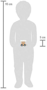Small Foot - Holzbuchstabenzug Polar - Wagen weiß - 12 Stück