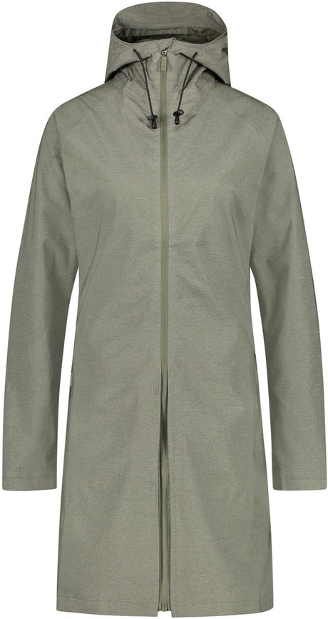 Agu seq regenjas dames – 2-in-1 jas poncho – waterdicht winddicht – getailleerde pasvorm – groen - xl