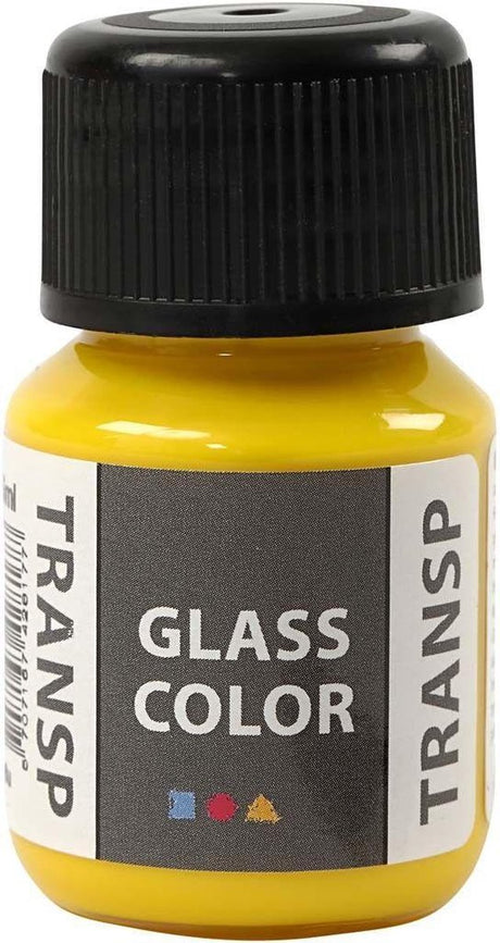 Creativ Company Glass Farbe Transparent Farbe - Citro Geel, 30 ml