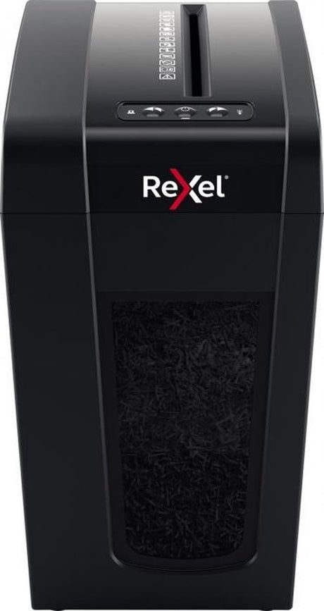 Rexel Secure X10-SL Leiser Aktenvernichter – P4 Mikro-Aktenvernichter – bis zu 6 Blatt – 10 l – Schwarz