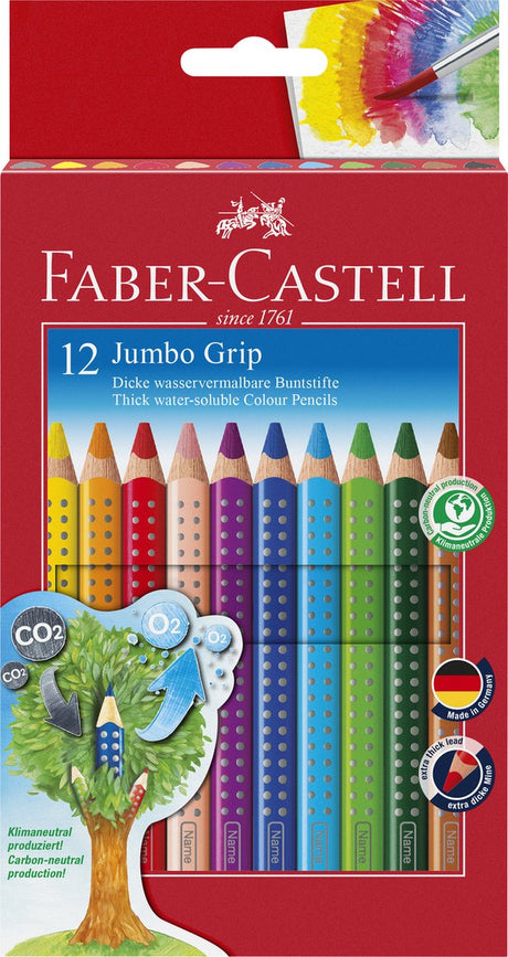 Faber-Castell Buntstifte Jumbo Grip Farbsortiment 12 Stück