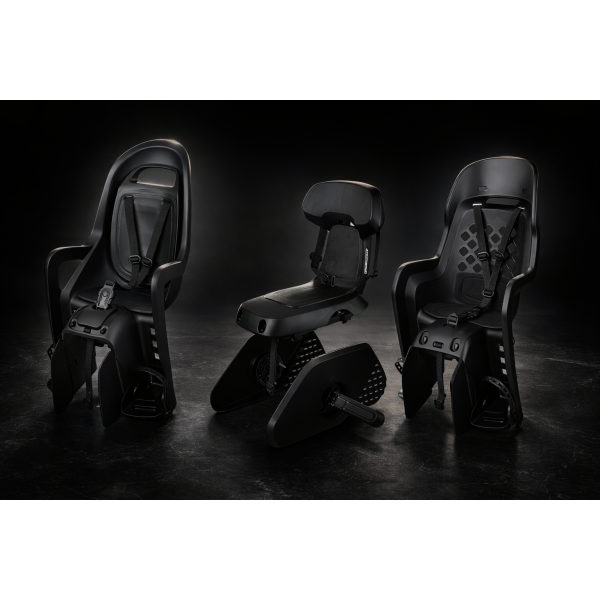 Polisport Kindersitz hinten Guppy Junior – Mik-HD – Black Edition