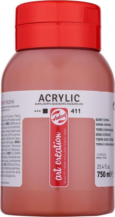 Talens Art Creation Acrylfarbentopf 750 ml gebrannte Siena 411