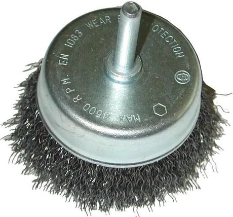 Sw Stahl SW-Stahl Topfbürste Topfbürsten mit 6mm Schaft SW-Stahl d=75mm Stahl