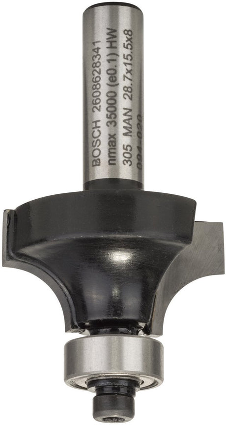 Bosch - Rundprofilfräser 8 mm, r1 8 mm, l 15,5 mm, g 53 mm