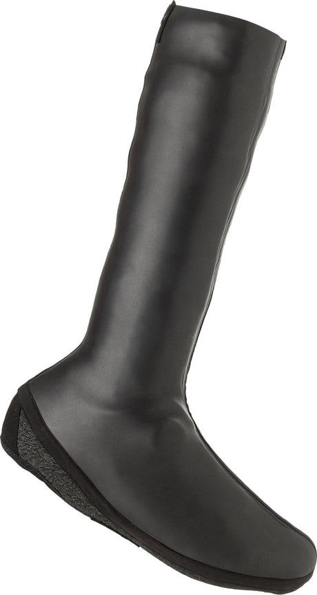 Agu neopreen overschoenen - kniehoge fietsoverschoenen - unisex - 4mm orca skin - winddicht en waterdicht - kevlar versterkte neus - getapete naden - zwart - l