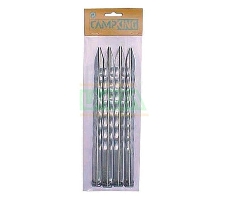 Camping-Zelthering gezahnt 18 cm, Packung mit 10 Stück