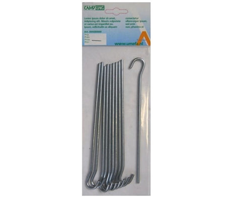 Camping 10x Aluminium-Erdspieß offen 24cm