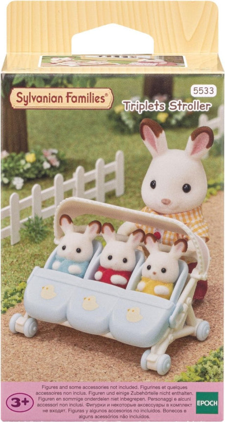 Sylvanian Family 5533 Kinderwagen Triplet Puppenhauseinrichtung