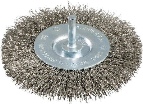 Metabo Rundstahldrahtbürste Rundbürste mit 6mm Schaft d=75mm Stahl
