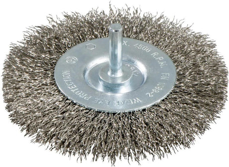 Metabo Rundstahldrahtbürste Rundbürste mit 6mm Schaft d=100mm Stahl