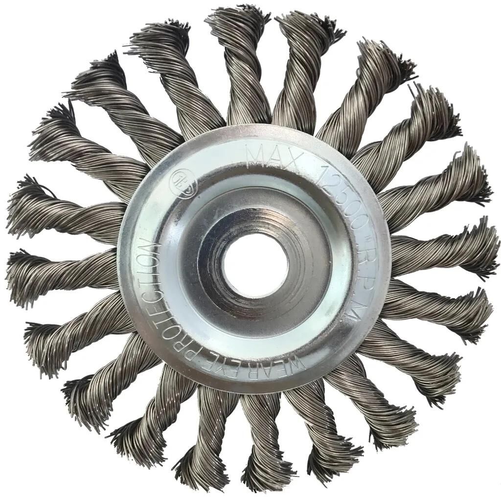 KS-Tools KS-Tools Rundstahldrahtbürste Rundbürste mit Bohrung 22,2 KS-Tools 125x14mm Stahl