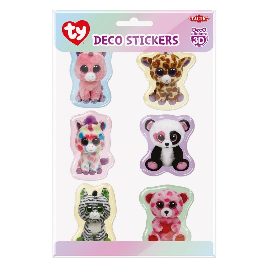 Ty 3D Dekoaufkleber 6 Stück