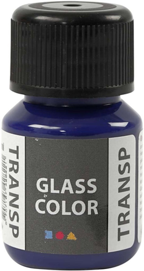 Creativ Company Glass Farbe Transparent Farbe - Briliant Blue, 30 ml