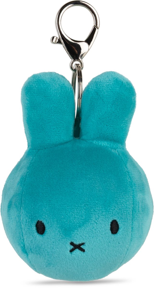 Bon ton toys nijntje - squish ball keychain - teal - 9 cm - 3,5''