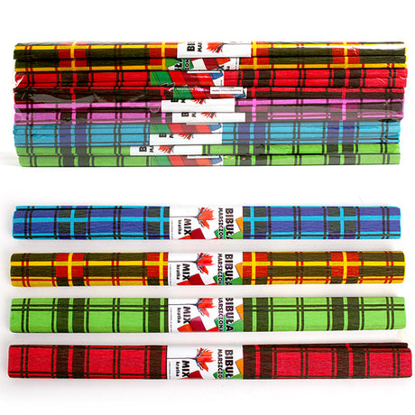 Krepppapierquadrate, 10er-Set