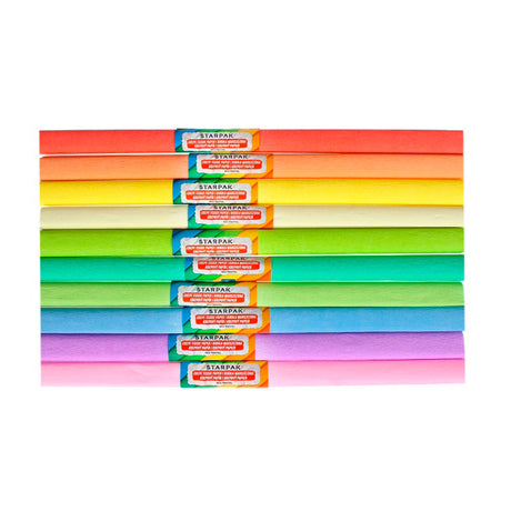 Krepppapier Pastell, 10 Stk.
