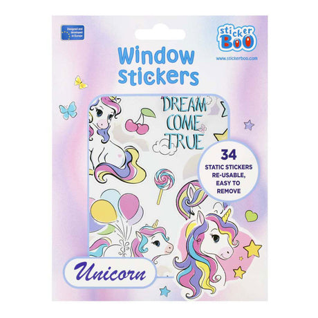 Fensteraufkleber Einhorn, 16x21cm