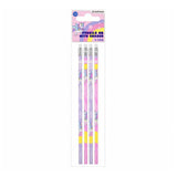 HB-Bleistift mit Radiergummi Einhorn, 4 Stk.