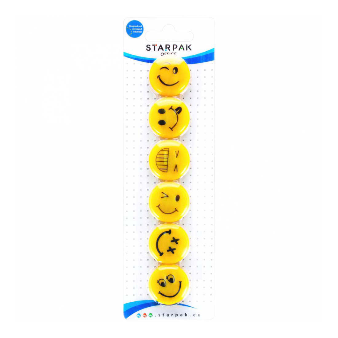Magnetmix Emoticons 30mm, 6 Stk.