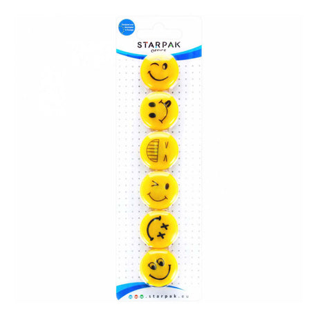 Magnetmix Emoticons 30mm, 6 Stk.