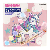 Malen nach Zahlen Einhorn 20x20cm, 6 Farben