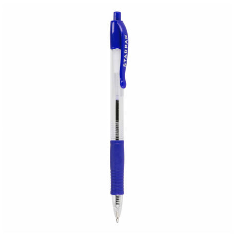 Kugelschreiber mit Griffstück blau, 36-tlg.