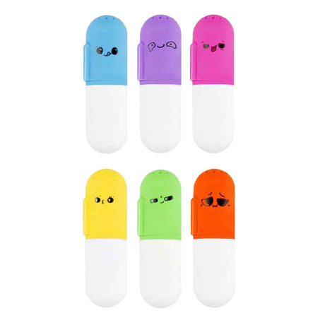 Mini-Textmarker mit Duft, Farbmischung, 48 Stück.