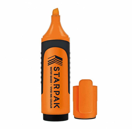 Orangefarbener Textmarker