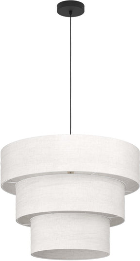 Eglo parogno hanglamp - e27 - ø 50 cm - zwart crème