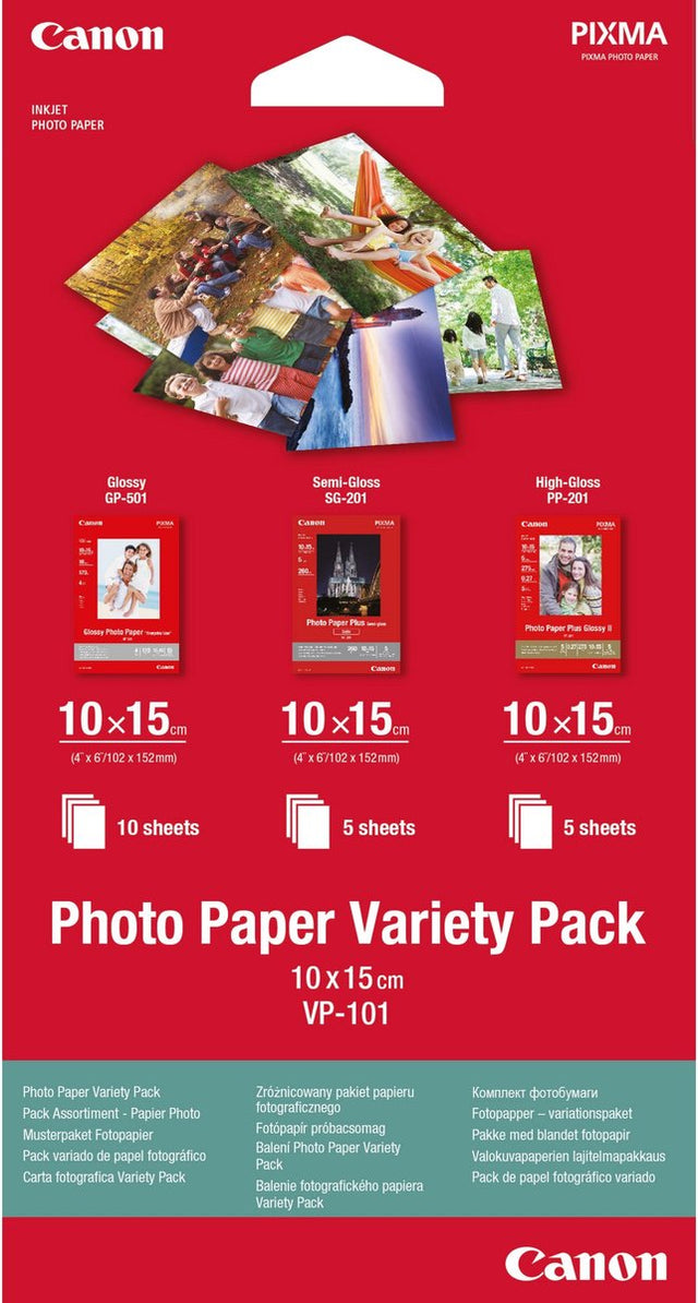 Canon variety pack vp101 - 100 x 150 mm - 15 vellen
