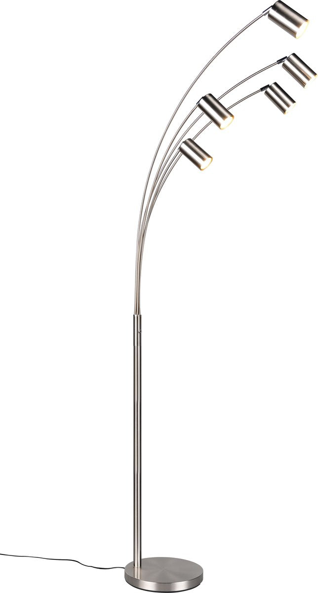 Trio marley - floor lamp - nickel matt - excl. 5x gu10 4,5w -
