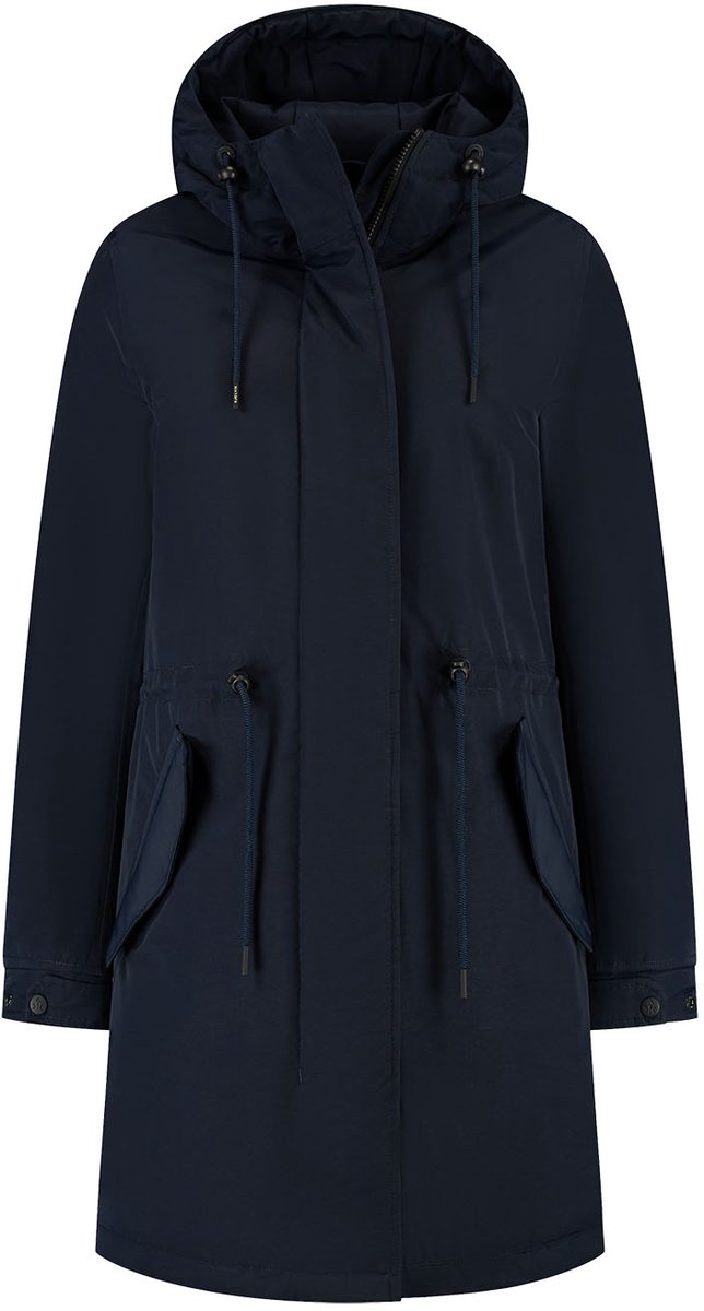 Kjelvik rifka dames outdoorjas - donker blauw