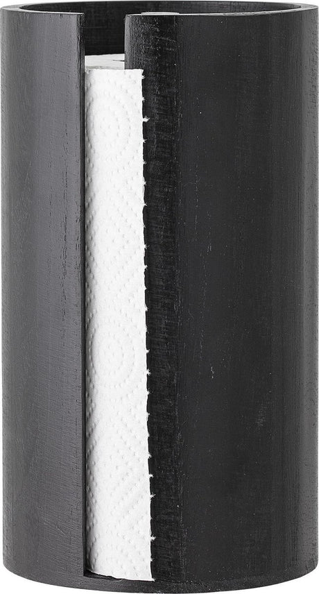 Bloomingville Celian Küchenrollenhalter – Schwarz – Holz