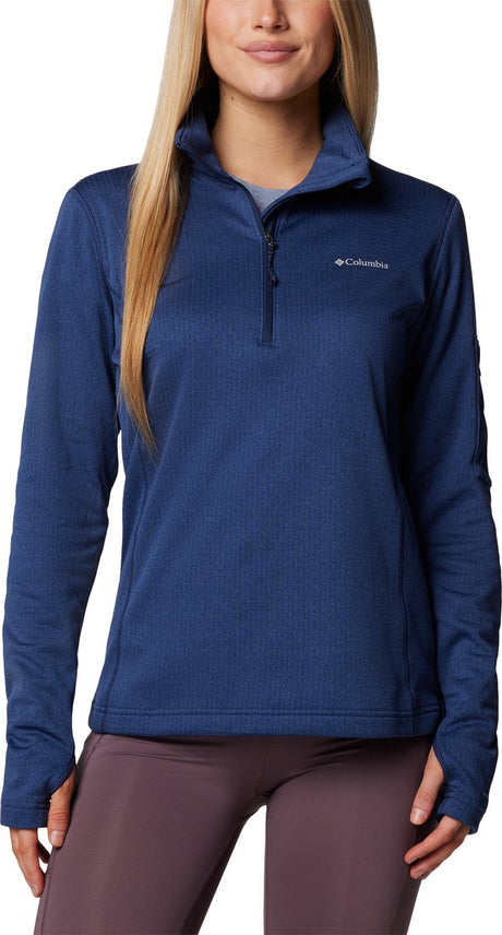 Columbia W Park View™ Grid Fleece 1 2 Zip Damen Outdoor-Pullover – College Navy – Größe S