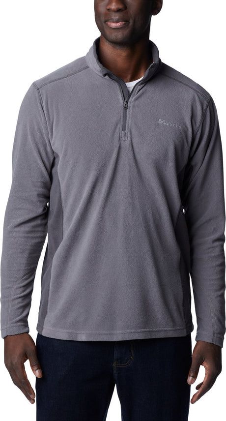 Columbia Klamath Range™ II Half Zip Fleecepullover – Fleecepullover mit halbem Reißverschluss – Outdoor-Pullover Herren – Grau – Größe XL