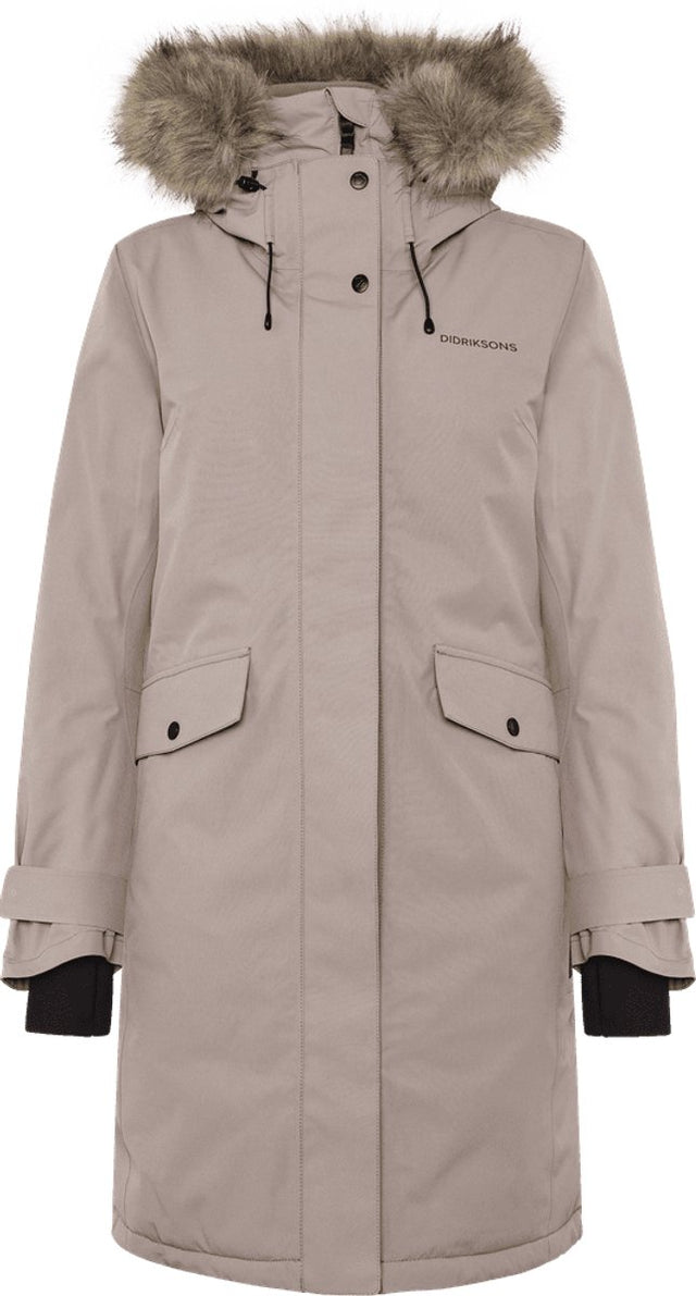 Didriksons erica wns parka 3 dames outdoorjas - ash brown