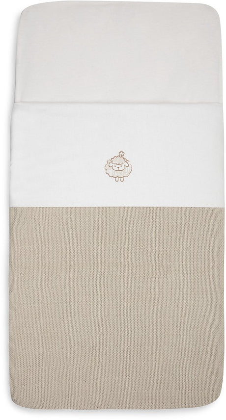 Jollein baby bettlaken wiege 75x100cm - woolly