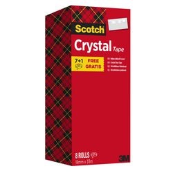 Klebeband Scotch Crystal transparent 8 Stück