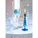 Decoris Statue Weihnachtsbaum Glas schillernd 23cm