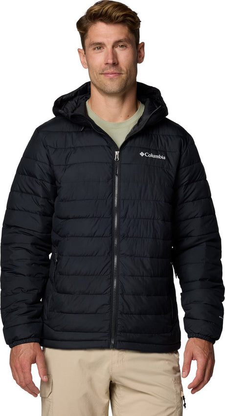 Columbia Powder Lite™ II Kapuzenjacke Herren Outdoorjacke - Schwarz - Größe XXL