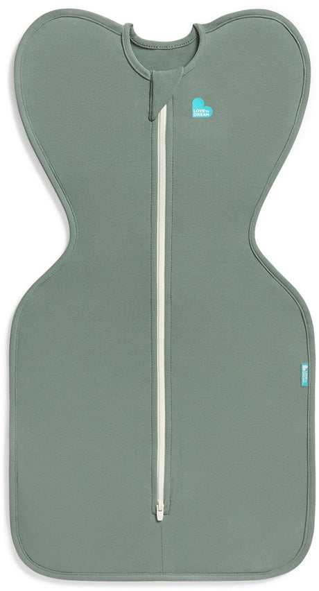 Love to dream ™ babyslaapzak swaddle up™ - inbakeren - baby 0-3 maanden - 3.5-6 kg - all season - deep olive