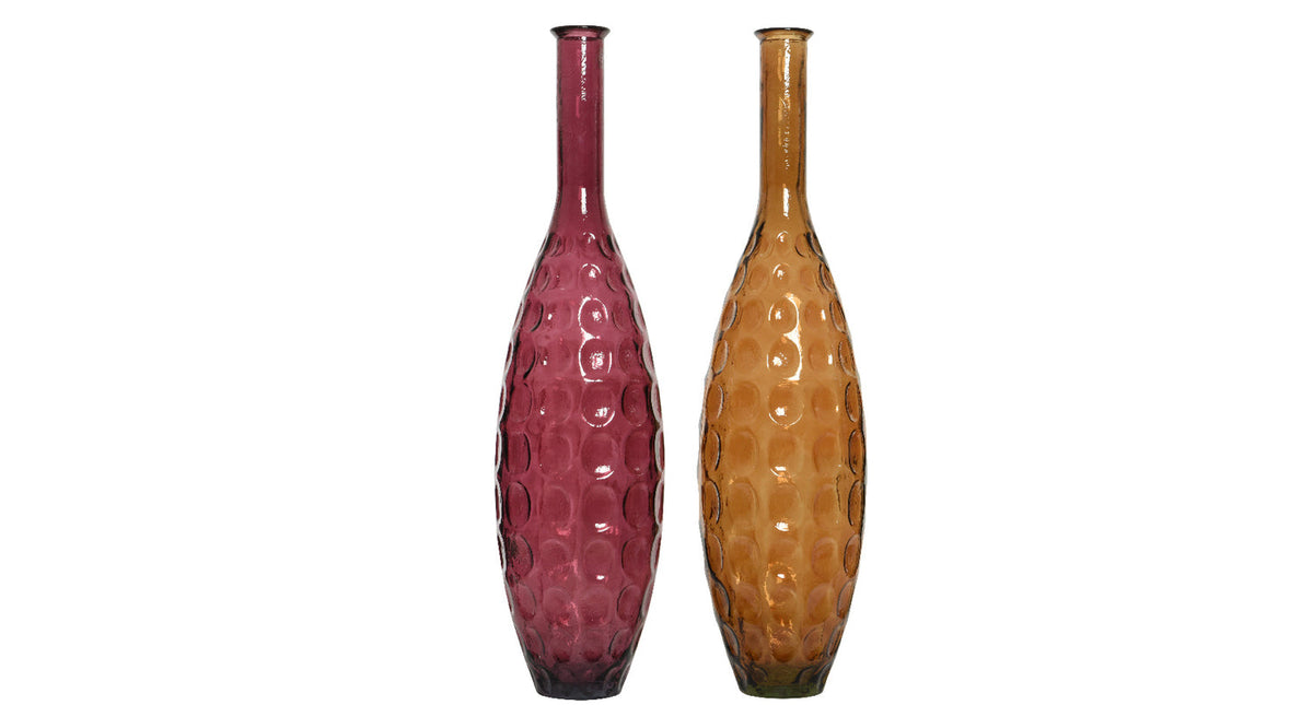 Vaas recycled glas fading 2kl.ass - dia26-h100cm - assortie
