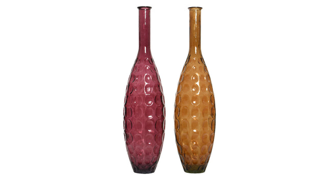 Vaas recycled glas fading 2kl.ass - dia26-h100cm - assortie