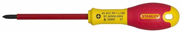 Stanley Handwerkzeuge Fatmax-Schraubendreher Phillips VDE PH2 x 125 mm – 0-65-416