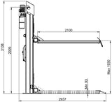 Ath-heinl Hubbrücke Einzellift 12pl. Aufzug m. Radgabeln Ath-Einzelhub 12pl