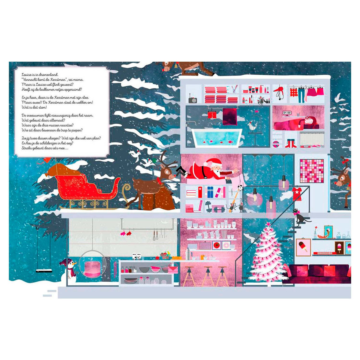 Der Weihnachtsmann im Central Book House auf Geschenketour
