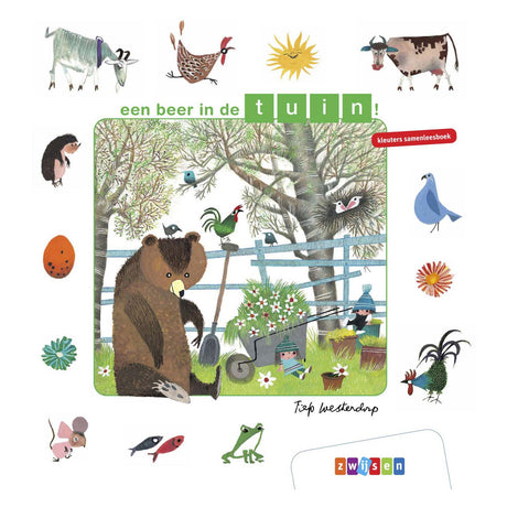Kleinkinder des WPG-Verlags lesen gemeinsam ein Buch – ein Bär im Garten!