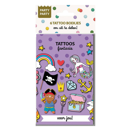 Ty par par 6 tattoo boekjes - fantasie